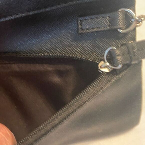 Vintage Nine West Black Wallet on a String Crossbody Bag Handbag Purse 7.5" - Picture 6 of 10